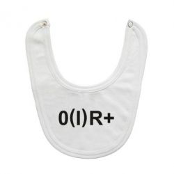 Слюнявчик Группа крови (1)0+-PrintSalon Слюнявчик Группа крови (1)0+
