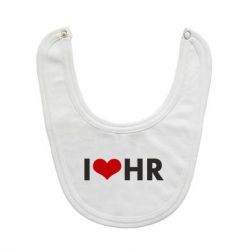 Слюнявчик  I love HR - PrintSalon