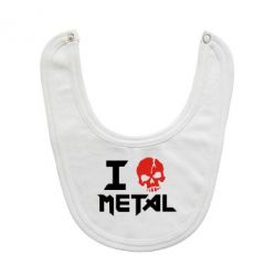 Слюнявчик  I love metal - PrintSalon