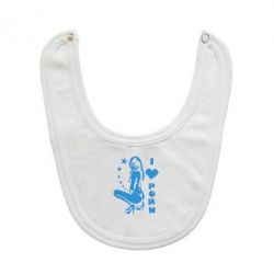 Слюнявчик  I love Porn - PrintSalon