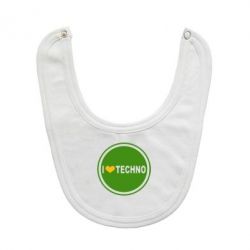 Слинявчик I love techno music - PrintSalon