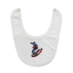 Слюнявчик  Капитан Америка - PrintSalon