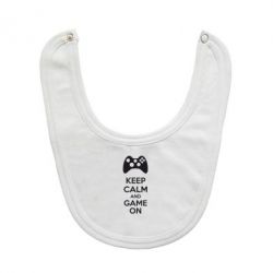 Слюнявчик  KEEP CALM and GAME ON - PrintSalon