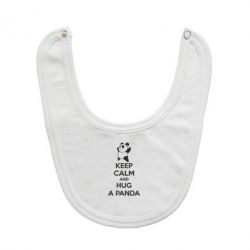Слюнявчик  KEEP CALM and HUG A PANDA - PrintSalon