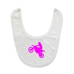 Слюнявчик  Кроссовый мотоцикл - PrintSalon