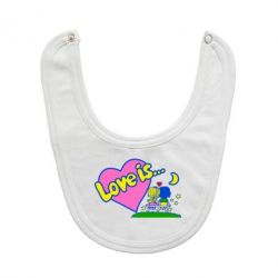 Слюнявчик  Love is... - PrintSalon