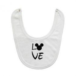 Слюнявчик  Love Mickey Mouse (male) - PrintSalon