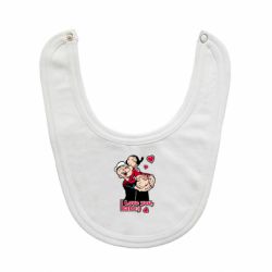 Слюнявчик  Люблю тебя, детка