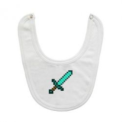 Слюнявчик  Minecraft меч - PrintSalon