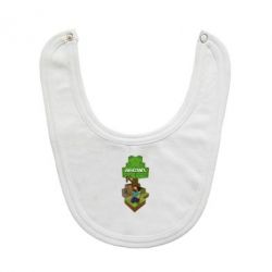 Слюнявчик  Minecraft Steve - PrintSalon