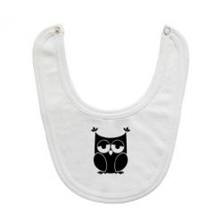 Слюнявчик  Сова - PrintSalon