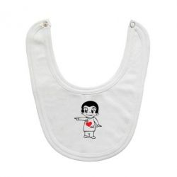 Слюнявчик Я люблю ее-PrintSalon Слюнявчик Я люблю ее