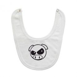 Слюнявчик  Злая свинка - PrintSalon