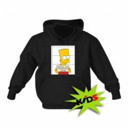 Детское худи Барт в тюряге - PrintSalon