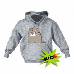 Детское худи Cat with a letter - PrintSalon