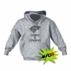 Детское худи Coffee is coming - PrintSalon