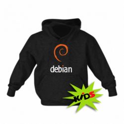 Детское худи Debian - PrintSalon