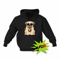 Дитяче худі Dog with a collar BMW - PrintSalon