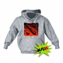 Детское худи Dota 2 3d Logo - PrintSalon