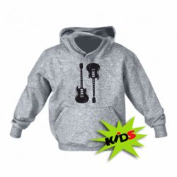 Детское худи Две гитары - PrintSalon