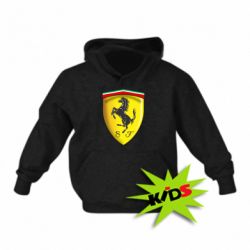 Детское худи Ferrari 3D Logo - PrintSalon