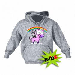 Детское худи Глазастый единорог - PrintSalon