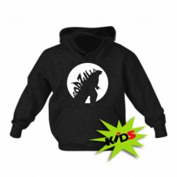 Детское худи Godzilla and moon