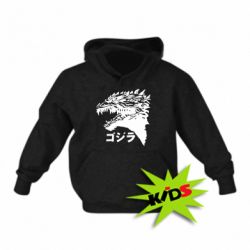 Детское худи Godzilla in japanese - PrintSalon