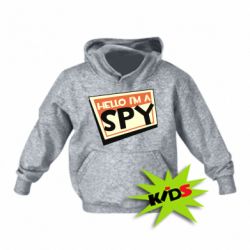 Детское худи Hello i'm a spy - PrintSalon