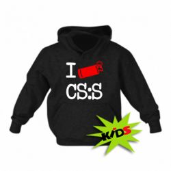 Дитяче худі I love CS Source - PrintSalon