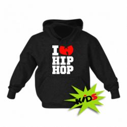 Детское худи I love Hip-hop Wu-Tang-PrintSalon Детское худи I love Hip-hop Wu-Tang