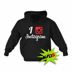 Детское худи I love Instagram