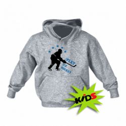 Детское худи I play hockey