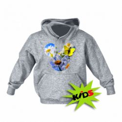 Дитяче худі Inner world flowers mickey mouse