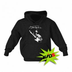 Детское худи Jimi Hendrix афтограф - PrintSalon