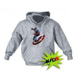 Детское худи Капитан Америка - PrintSalon