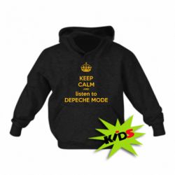 Детское худи KEEP CALM and LISTEN to DEPECHE MODE - PrintSalon