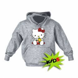 Детское худи Kitty с букетиком