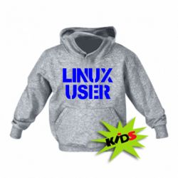 Детское худи Linux User - PrintSalon