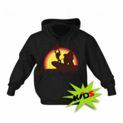 Дитяче худі Lion king silhouette - PrintSalon