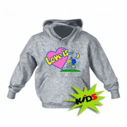 Детское худи Love is... - PrintSalon
