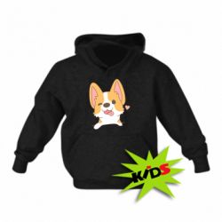 Детское худи Милый корги - PrintSalon
