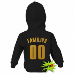 Детское худи Name and number (silver and gold) - PrintSalon