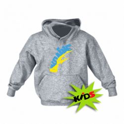 Детское худи Напис UKRAINE - PrintSalon