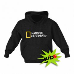 Детское худи National Geographic logo - PrintSalon