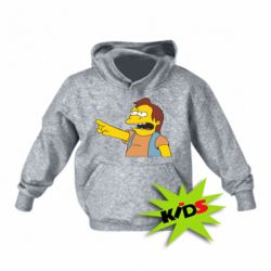 Детское худи Нельсон Симпсон - PrintSalon