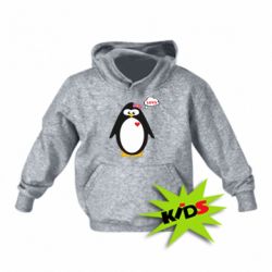 Детское худи Пингвин девочка - PrintSalon