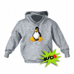 Детское худи Пингвин Linux - PrintSalon