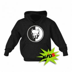Детское худи Питбуль круг - PrintSalon