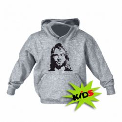 Детское худи Портрет Курта Кобейна - PrintSalon